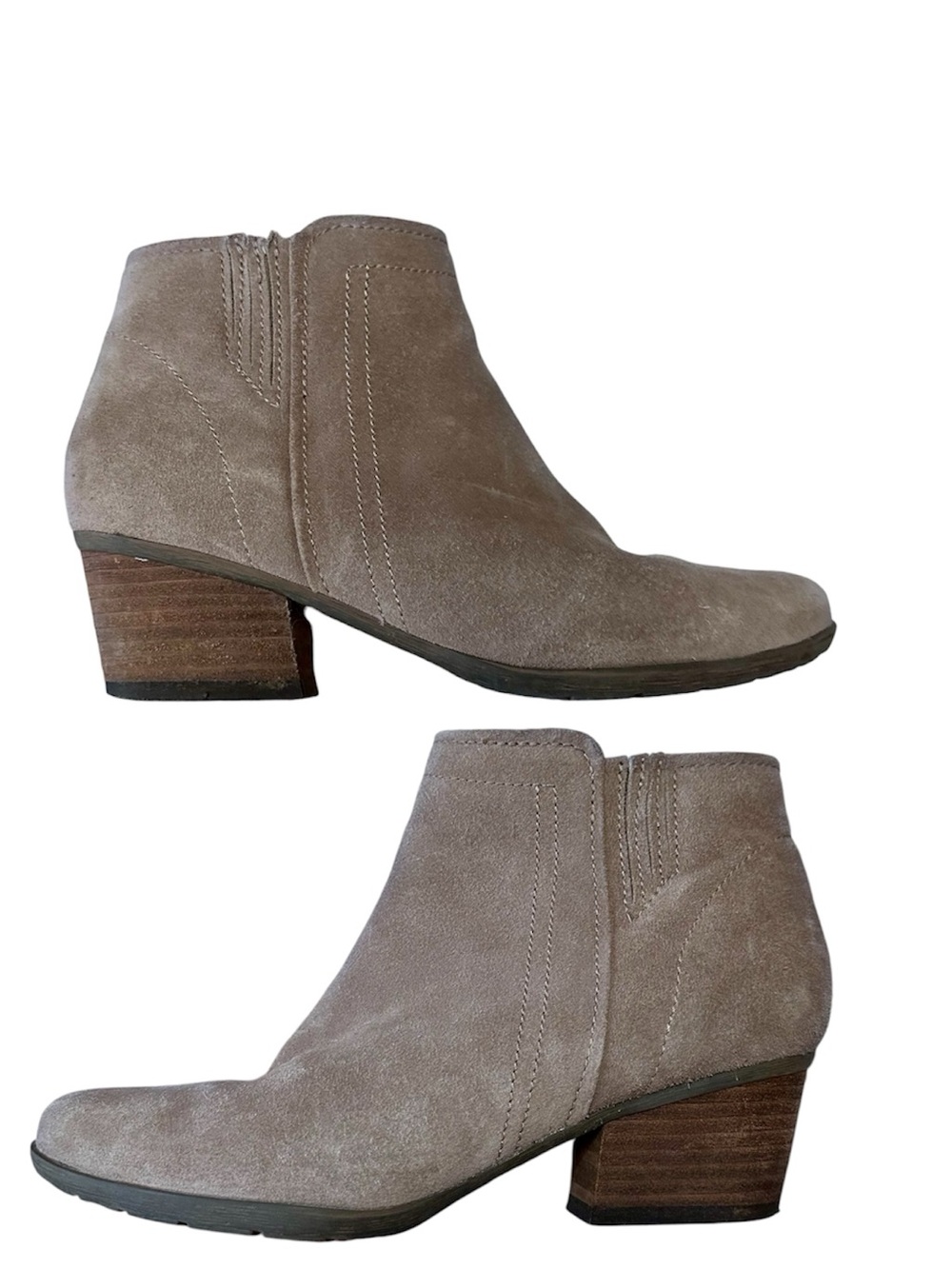Blondo AquaProtect taupe suede ankle boots size 8.5